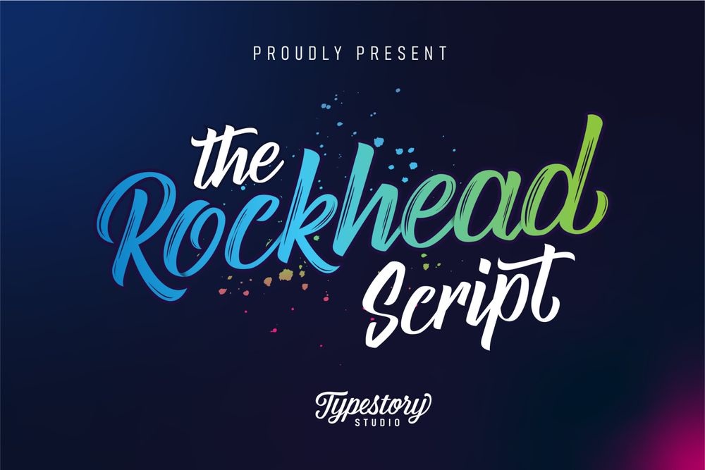 A party script typeface