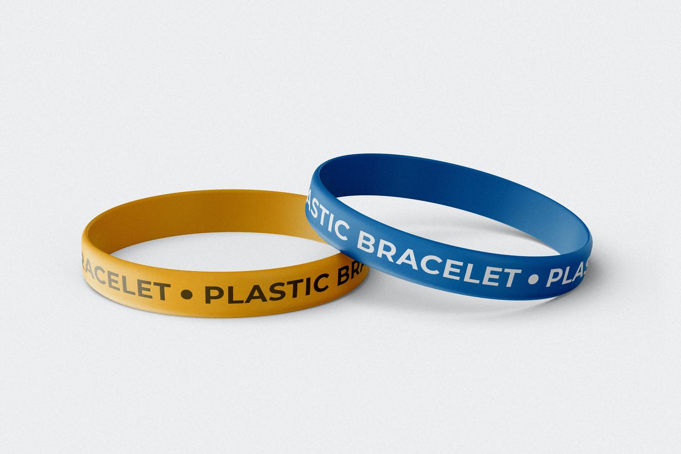 A rubber bracelet mockup