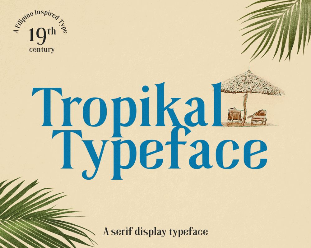 A free serif display typeface