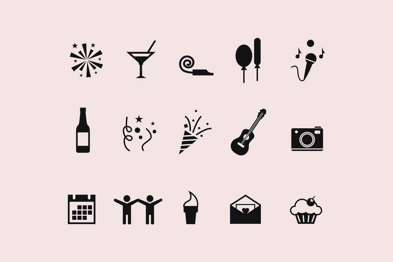 Fifteen party icons