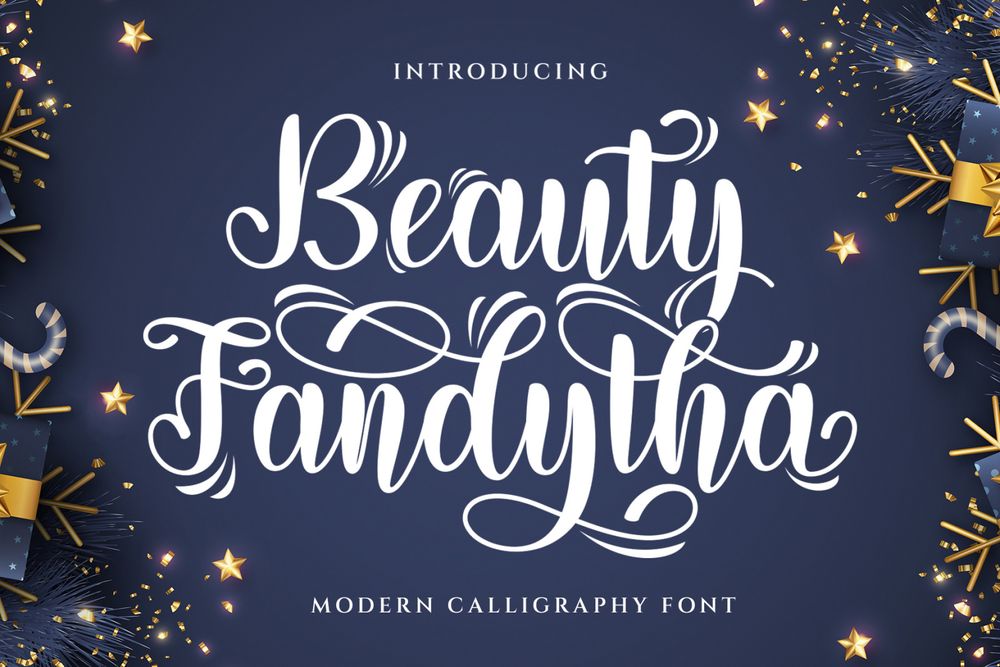 A modern caligraphy font