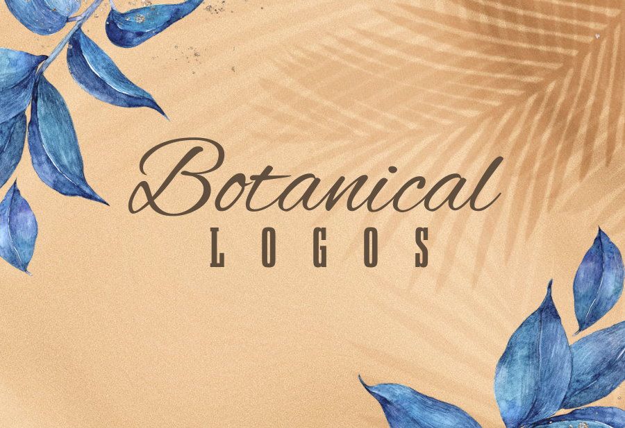 Botanical logo templates cover
