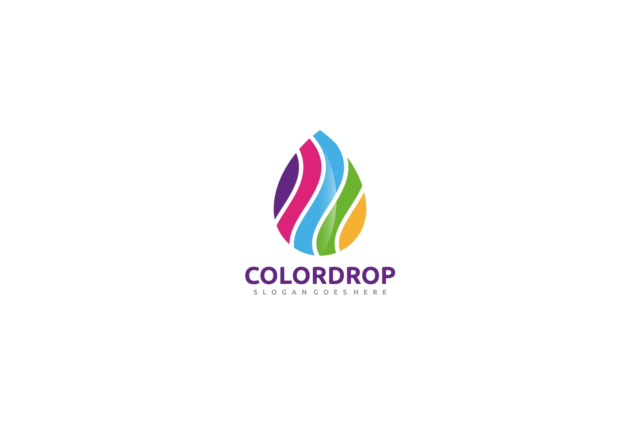 A drop logo template
