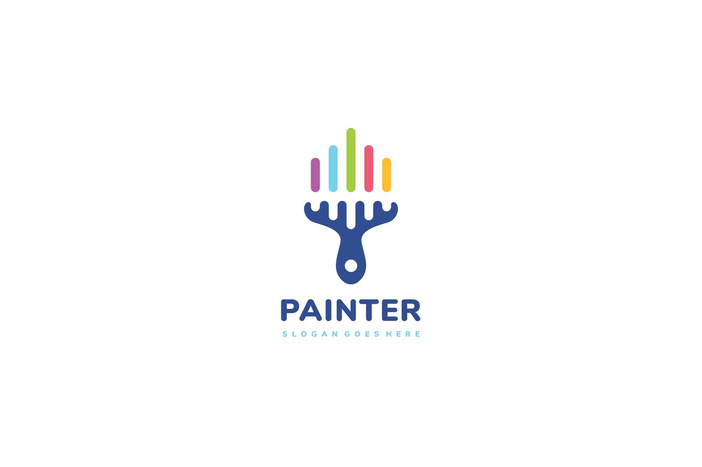 A colorful logo for painter