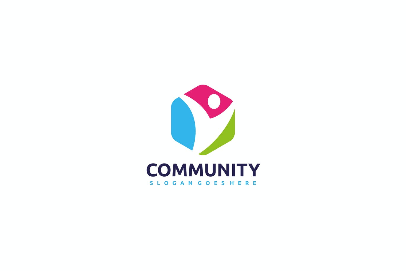 A colorful society logo template