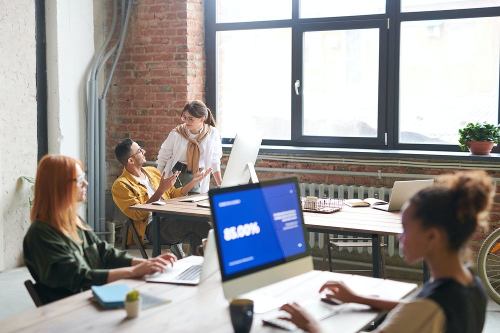 A people working in the office