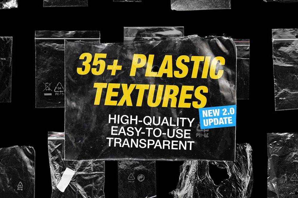 A set of plastic textures