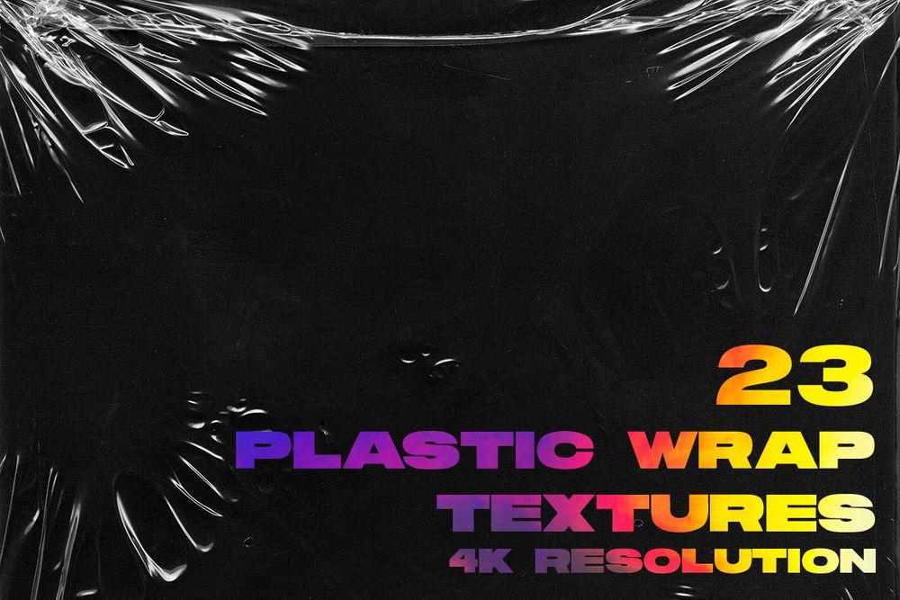 4K plastic wrap textures
