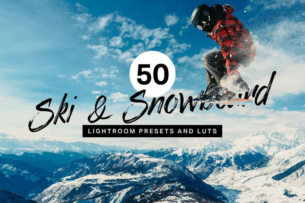 Ski and snowboard lightroom presets and luts