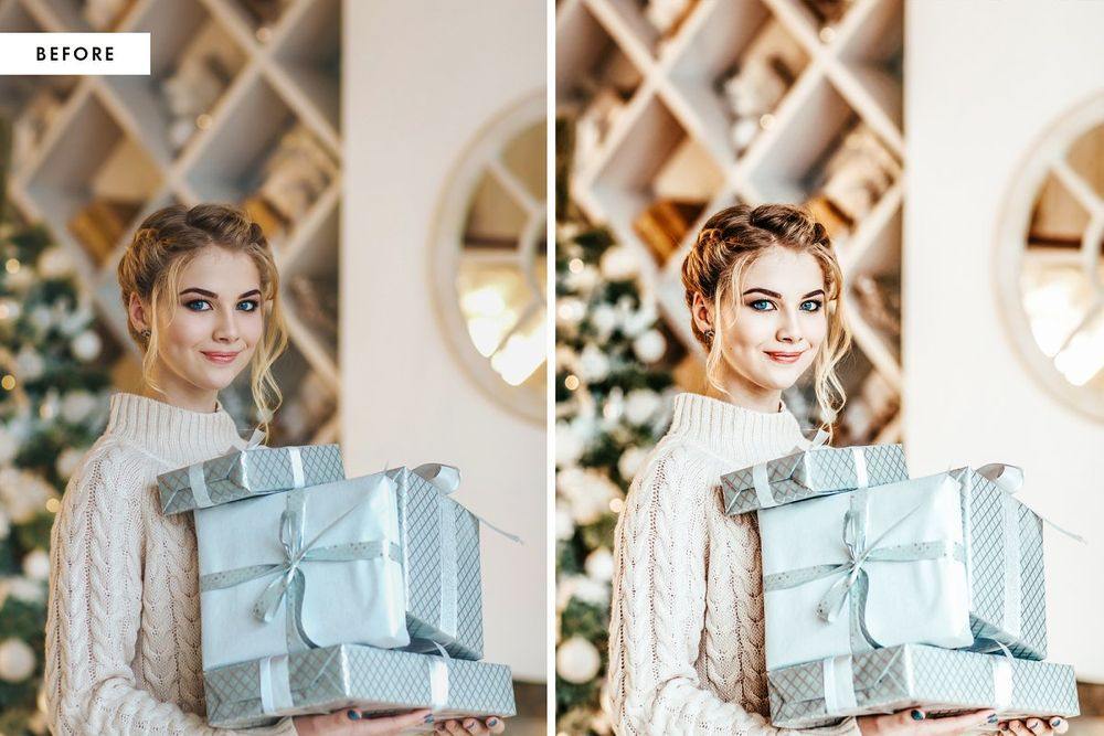 Christmas blogger lightroom presets