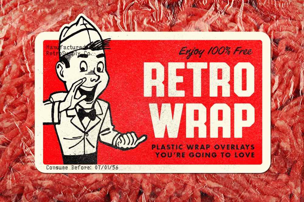 A free retro wrap plastic textures