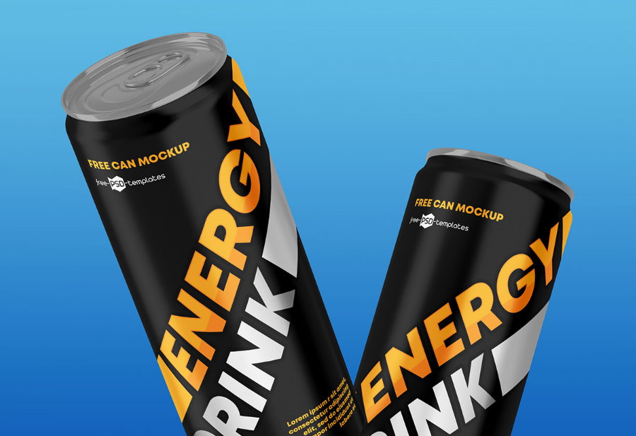 Download 45 Powerful Energy Drink Can Mockup Templates Decolore Net