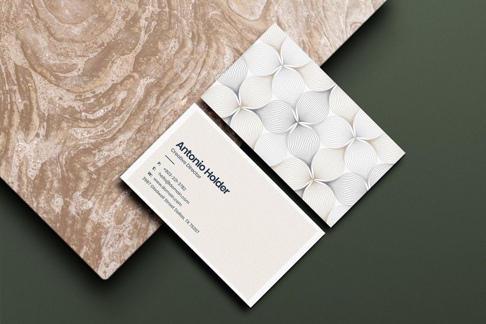 Creative business card and mockup