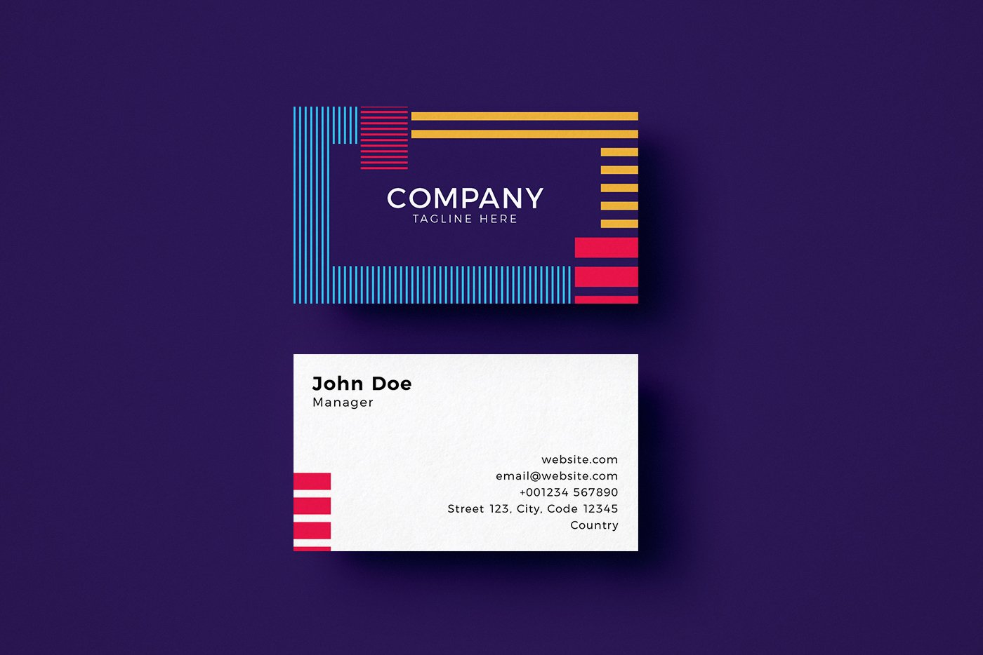 Geometric business card