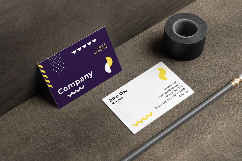 Geometric business card