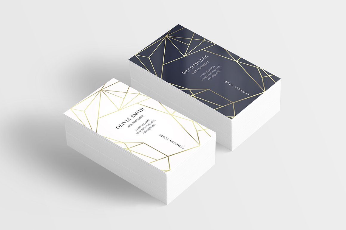 Geometric business card