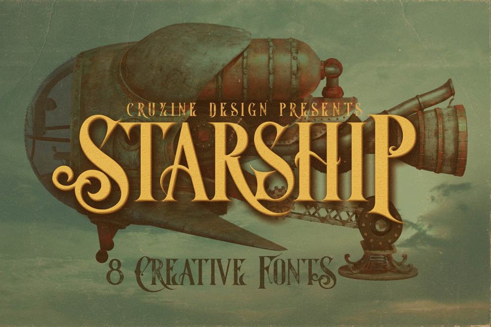 A vintage creative fonts collection