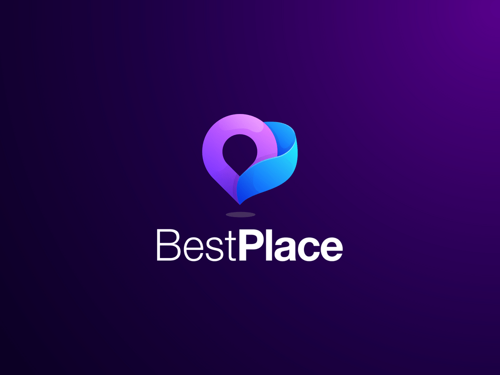 BestPlace Grandient Logo Design