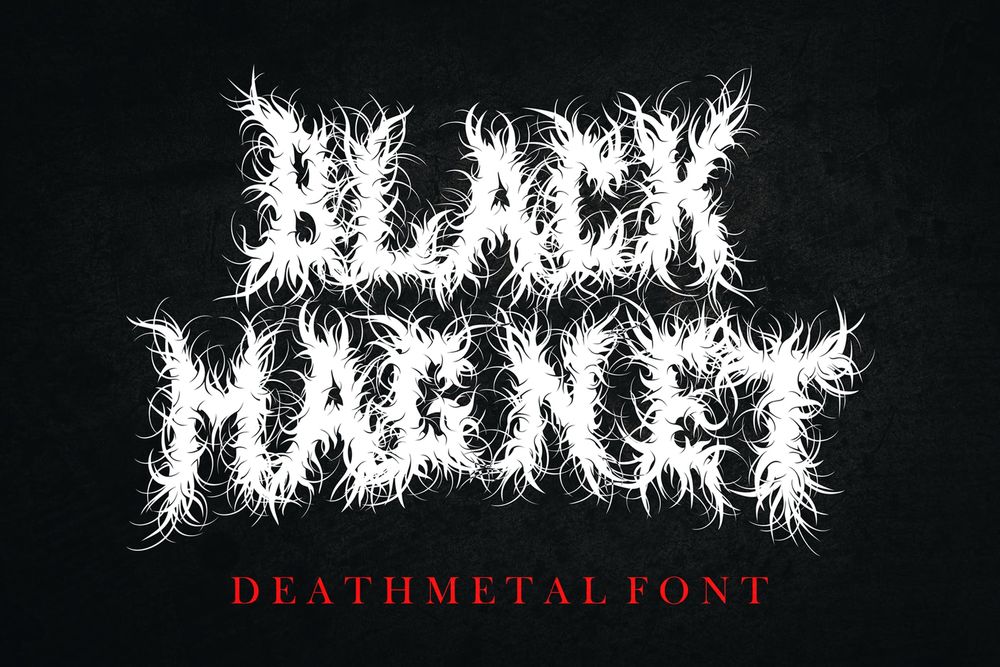 condemned death metal font