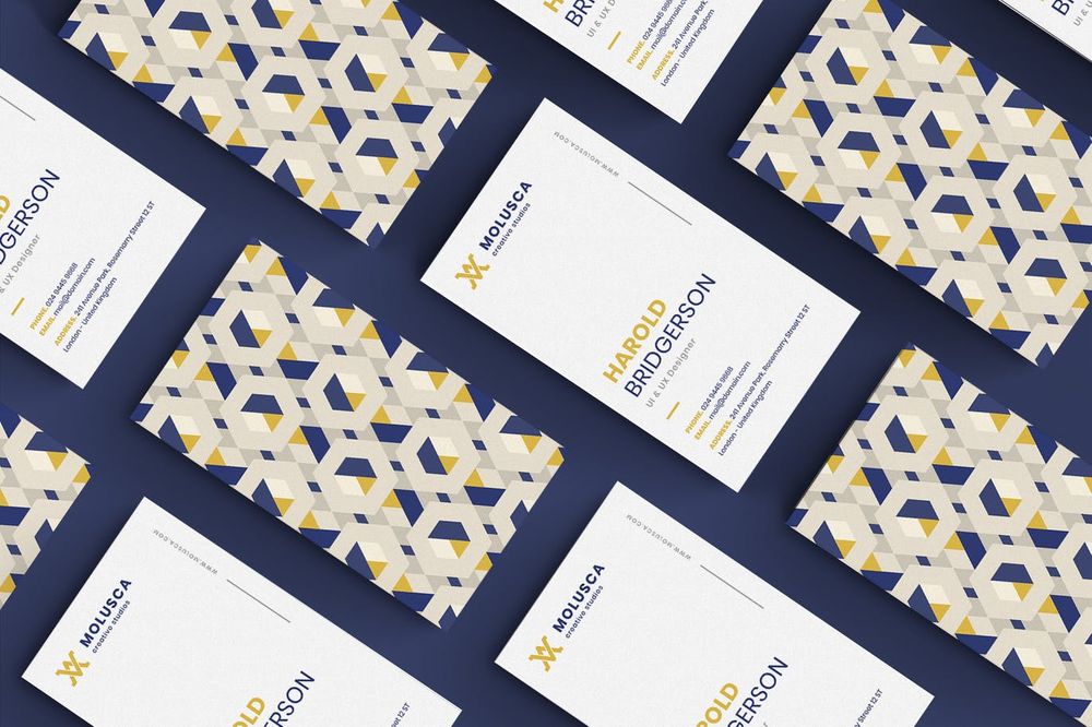 Geometric business card template