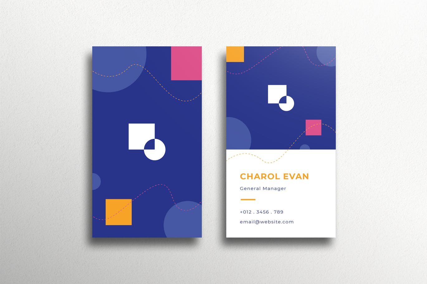 Business card illustrator template