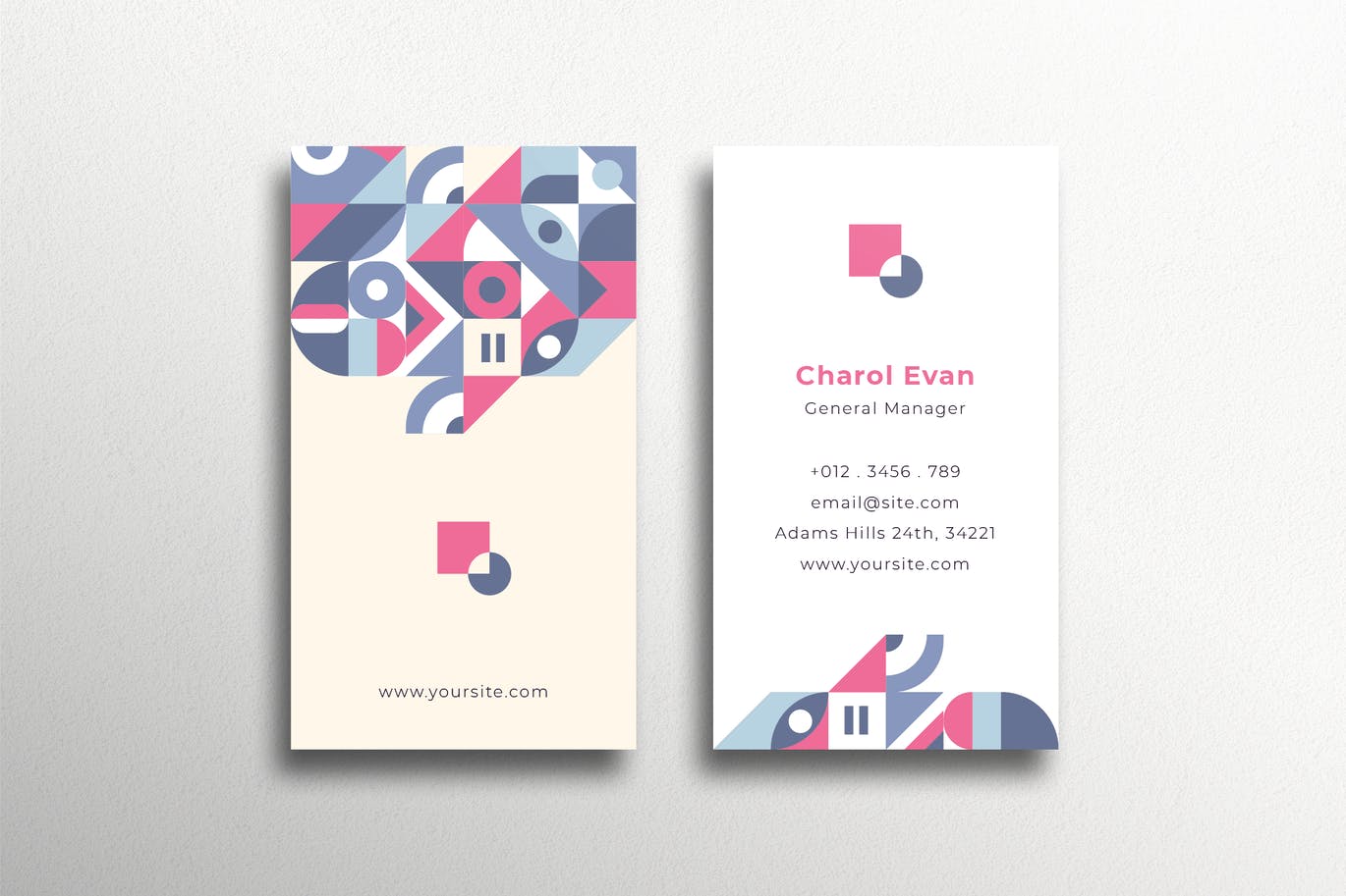 Easy to use business card template