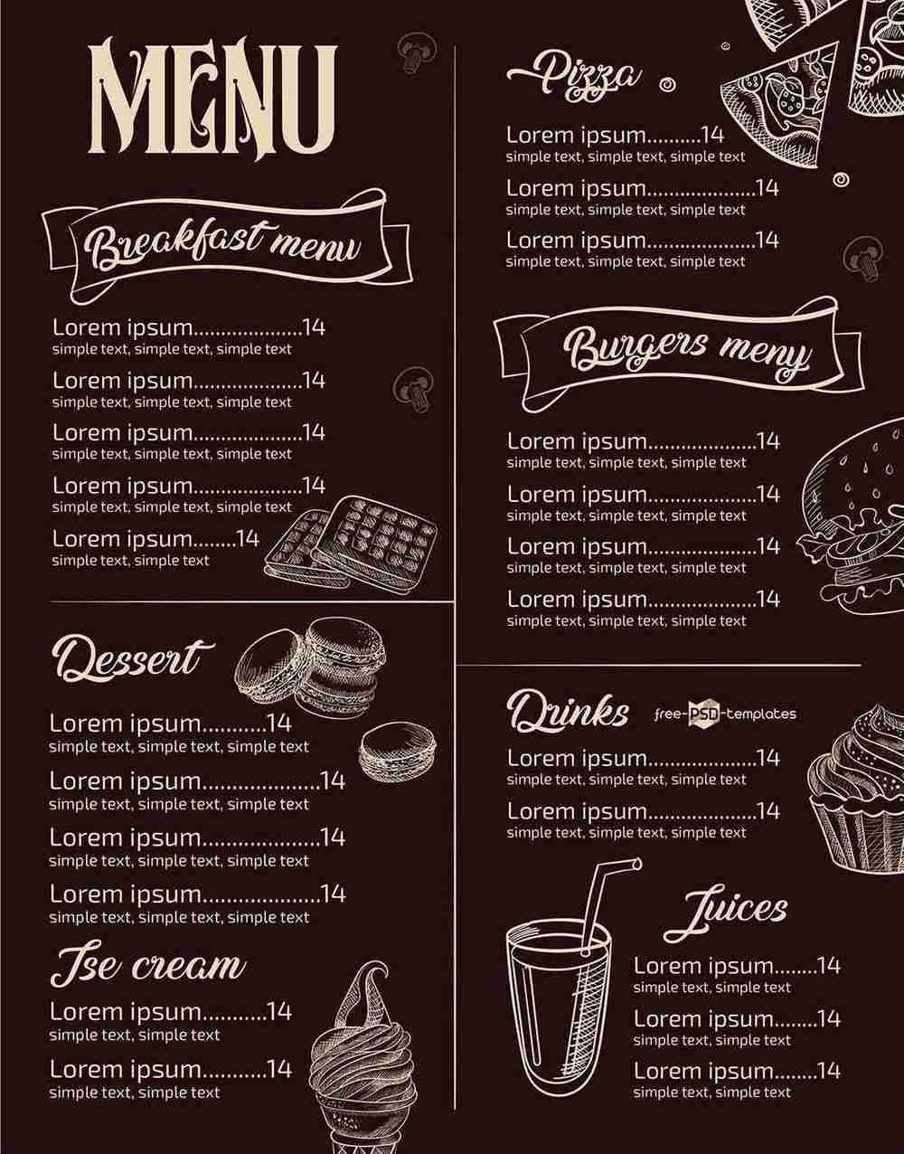 22+ Catchy Restaurant Menu Templates Decolore.Net Inside Menu Template Indesign Free 22+ Catchy Restaurant Menu Templates Decolore.Net Inside Menu Template Indesign Free