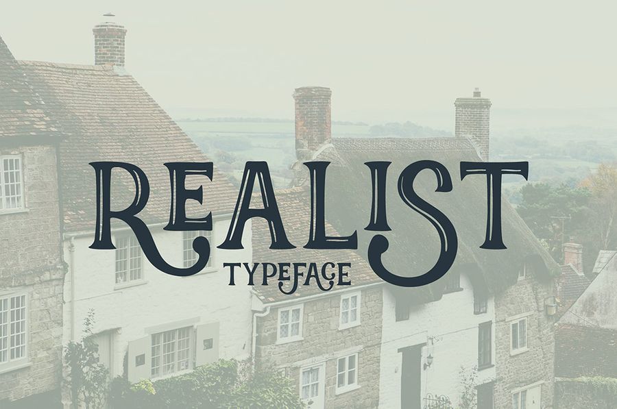 A free vintage and realistic font