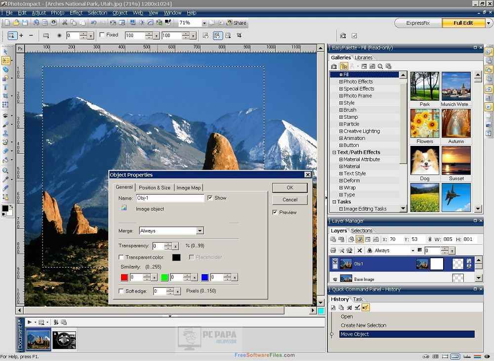 Corel Photoimpact Screenshot