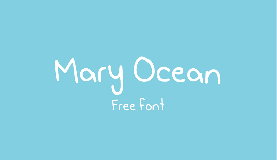 A handwritten free font