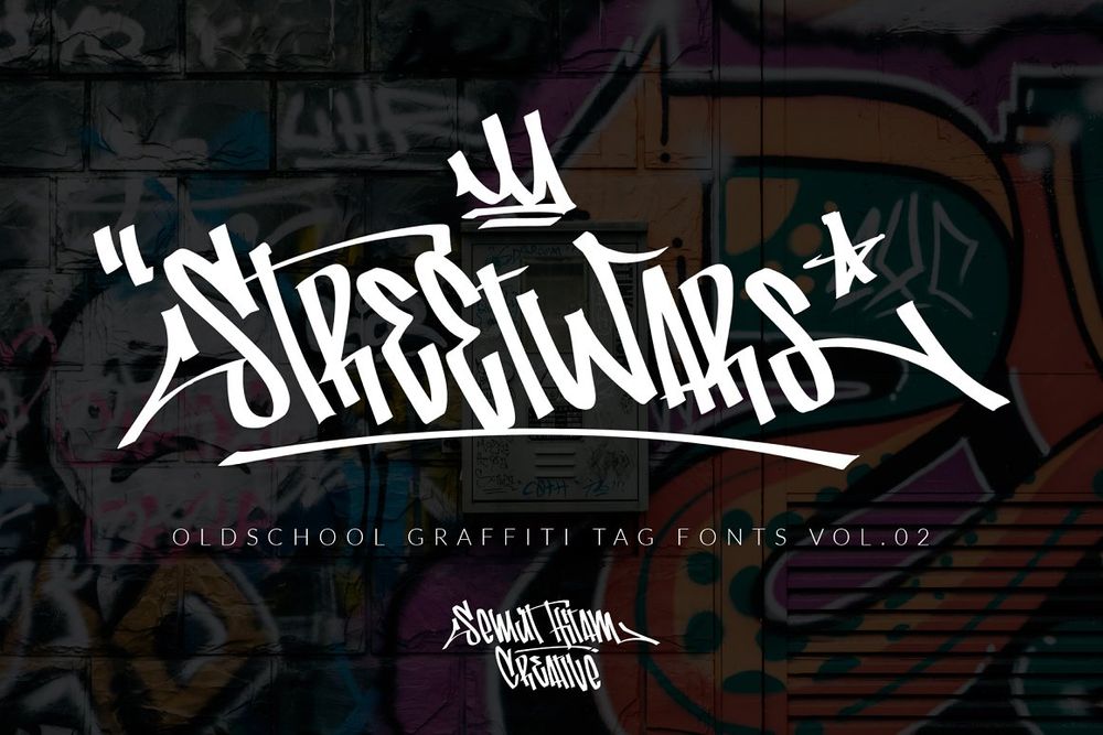 A graffiti tag fonts