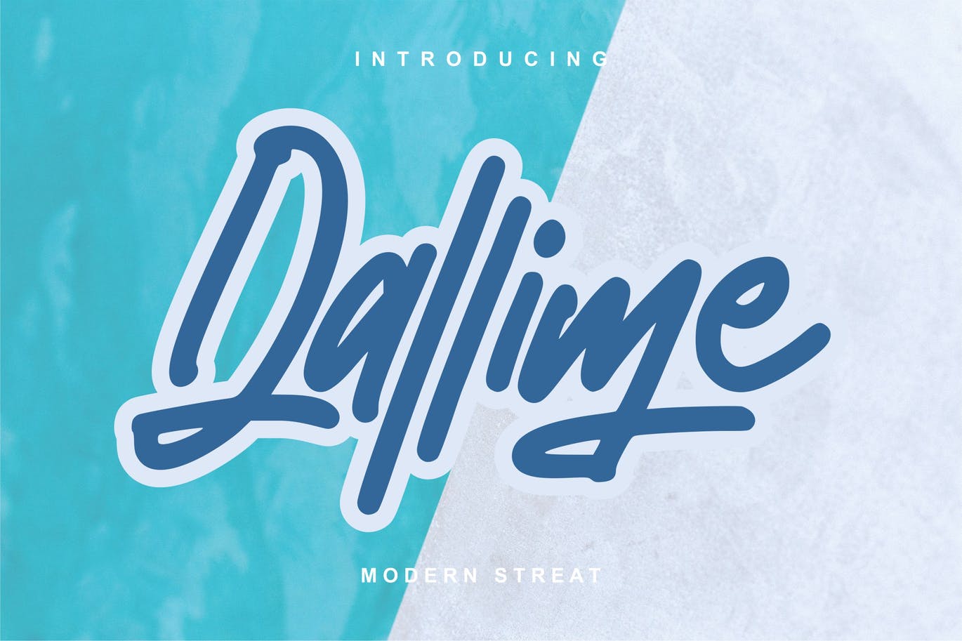 A modern street style font