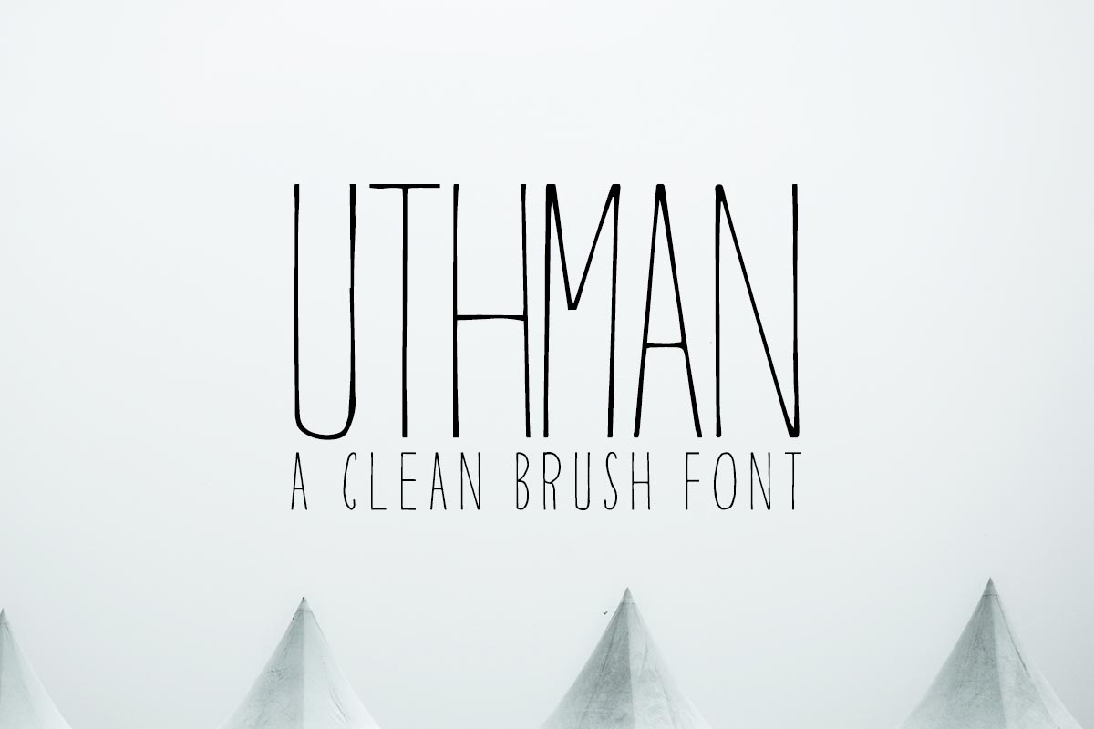 A free slim condensed brush font