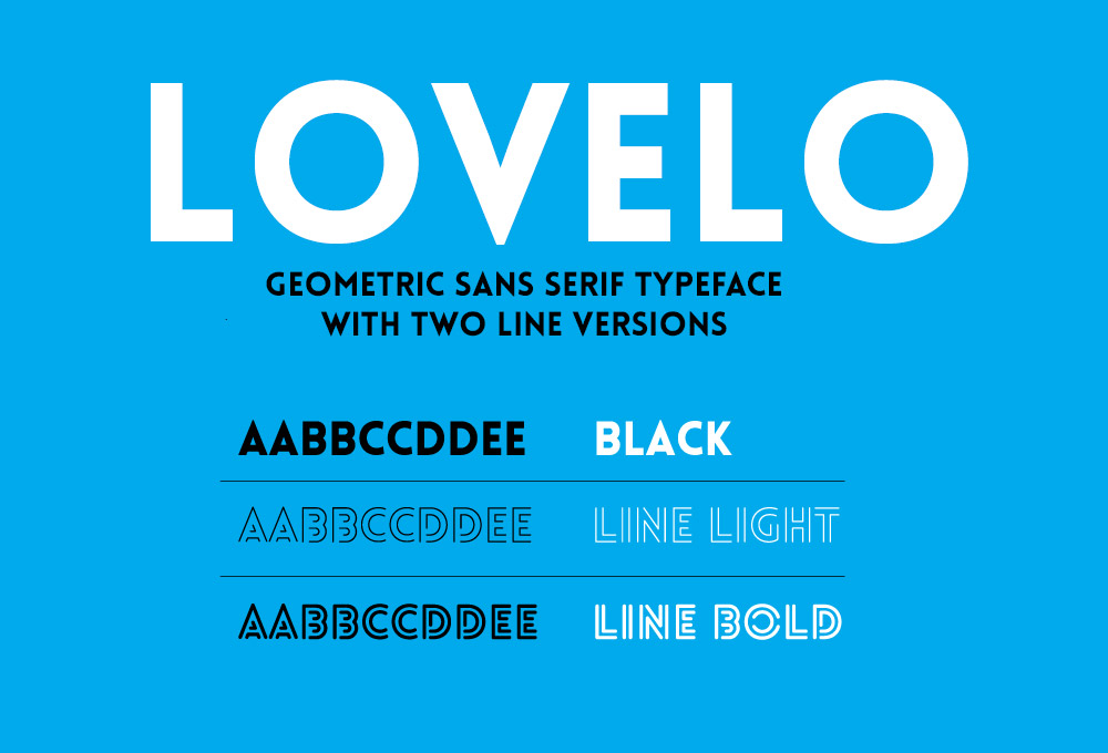 A free geometric sans serif typeface