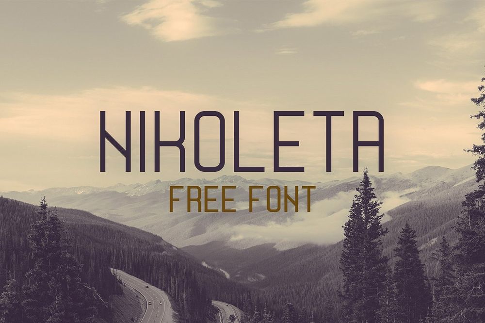 A free slim condensed font