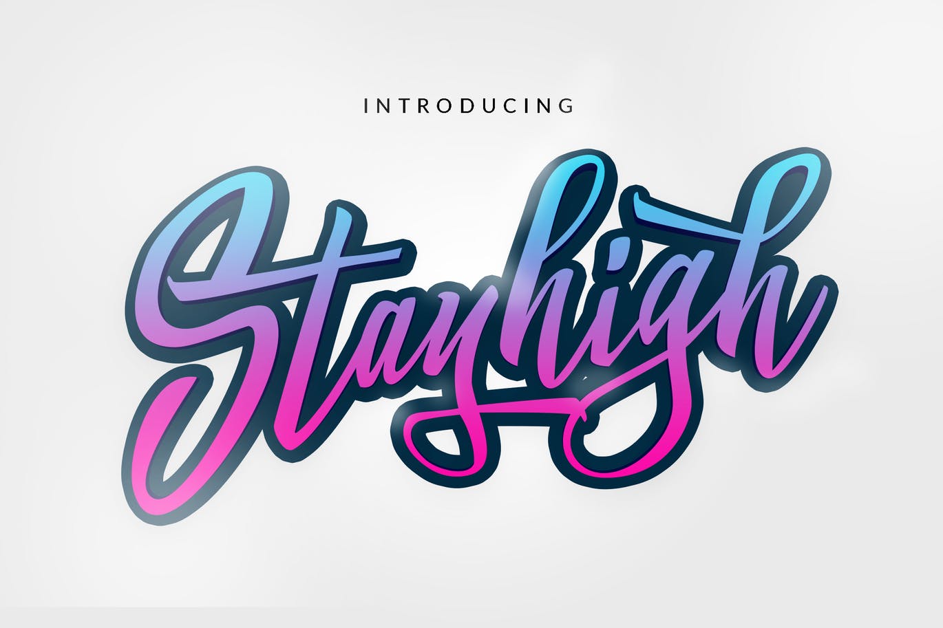 A graffiti style gradient type