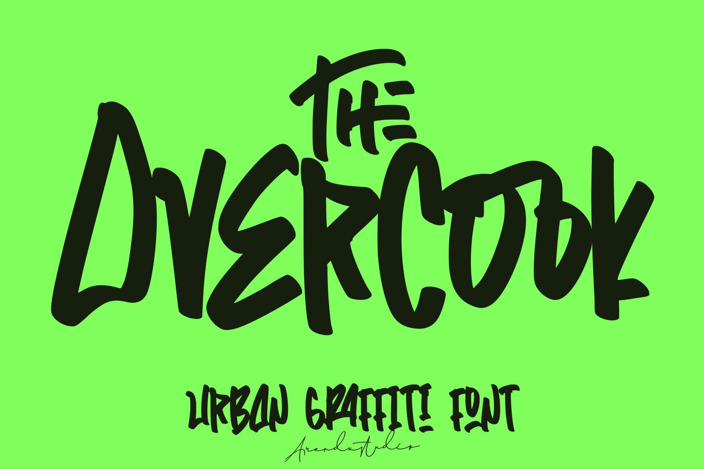 An urban graffiti font