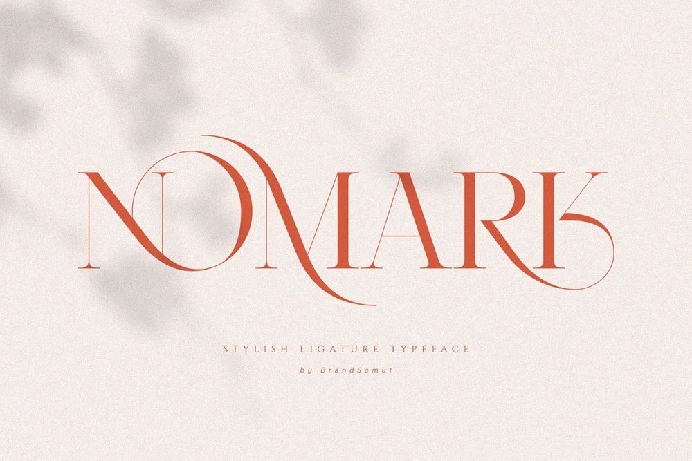 A stylish ligature typeface