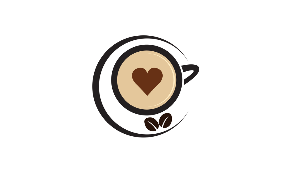 A free coffee cup logo template