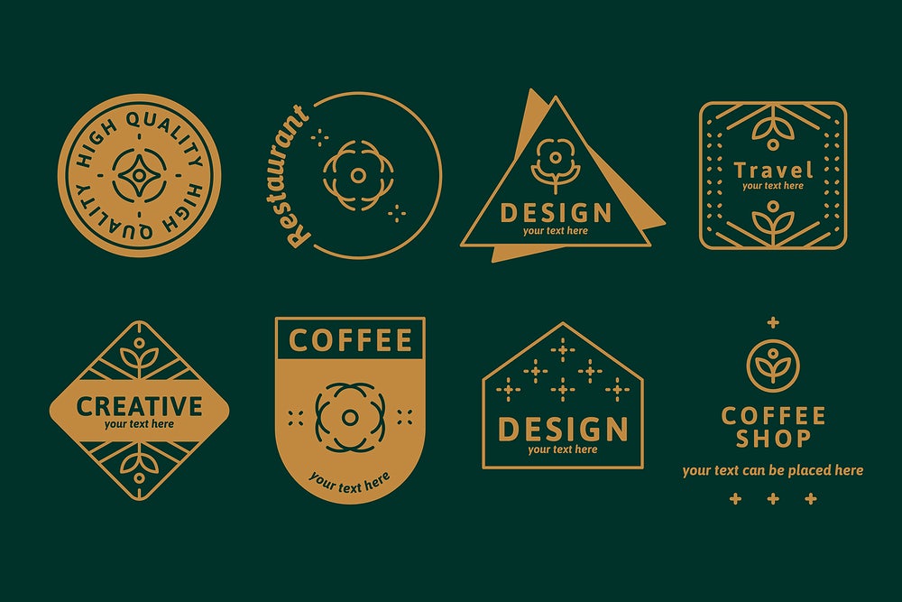 A free coffee badge collection