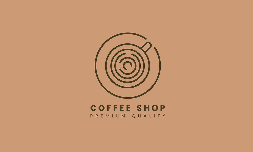 A free simple coffee logo template