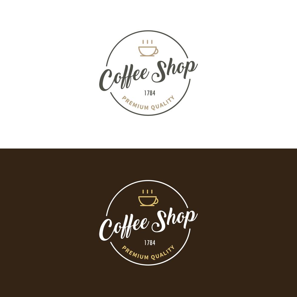 A free coffee shop logo template