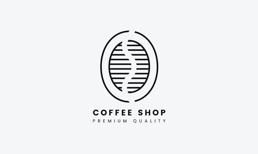 A free minimal coffee shop logo