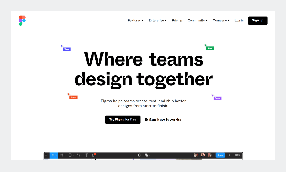 Figma where teams design together