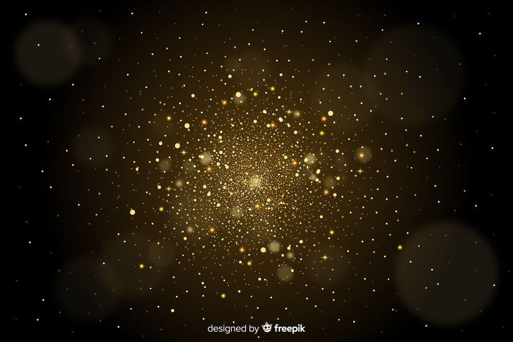 Free golden background with particles