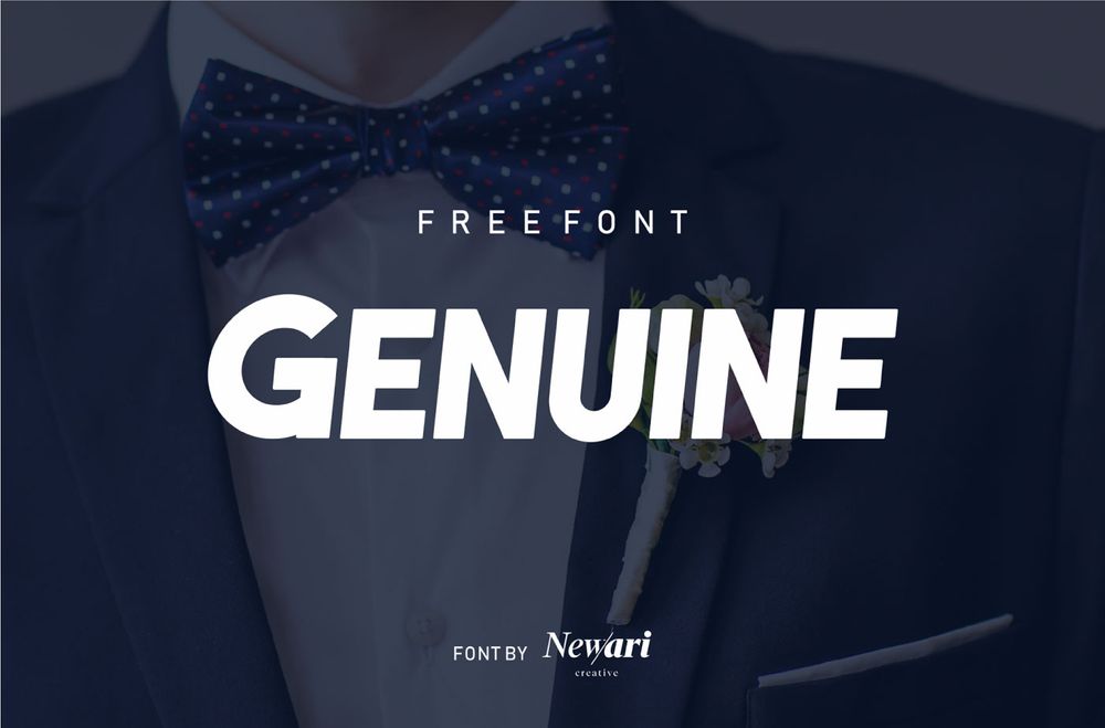 A free display typeface