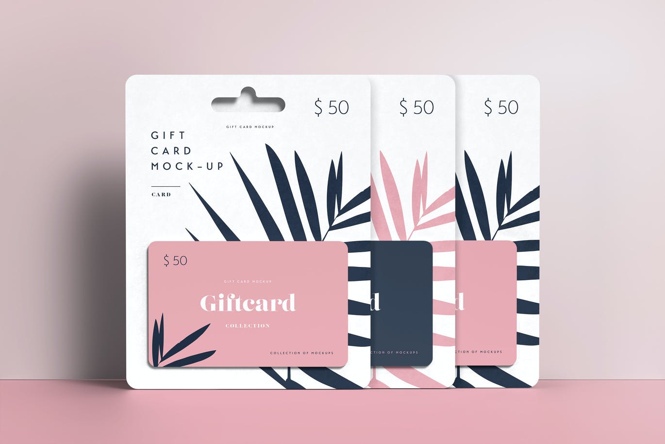 A gift card mockup