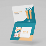 Gift card mockup templates cover