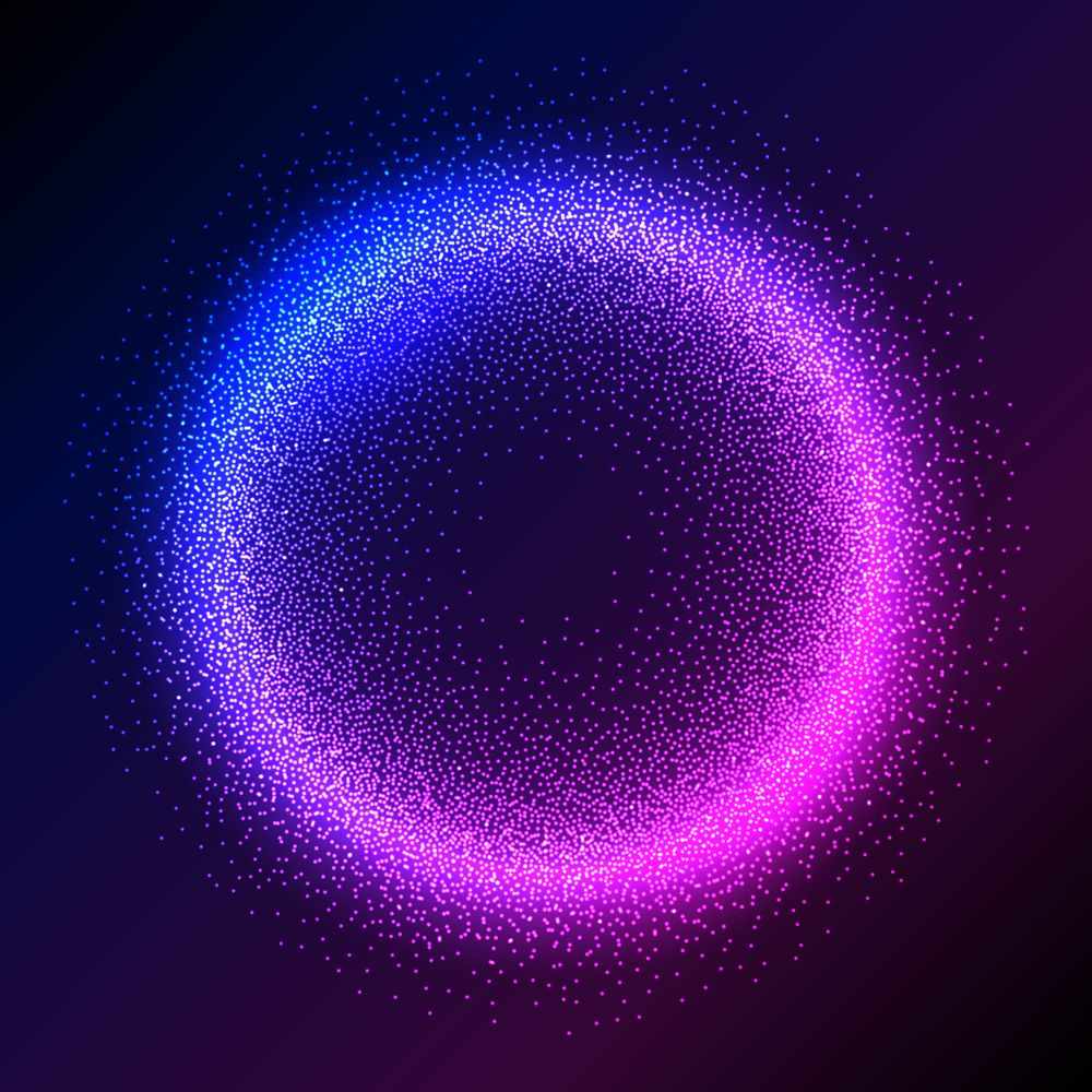 Free glowing circle particles background