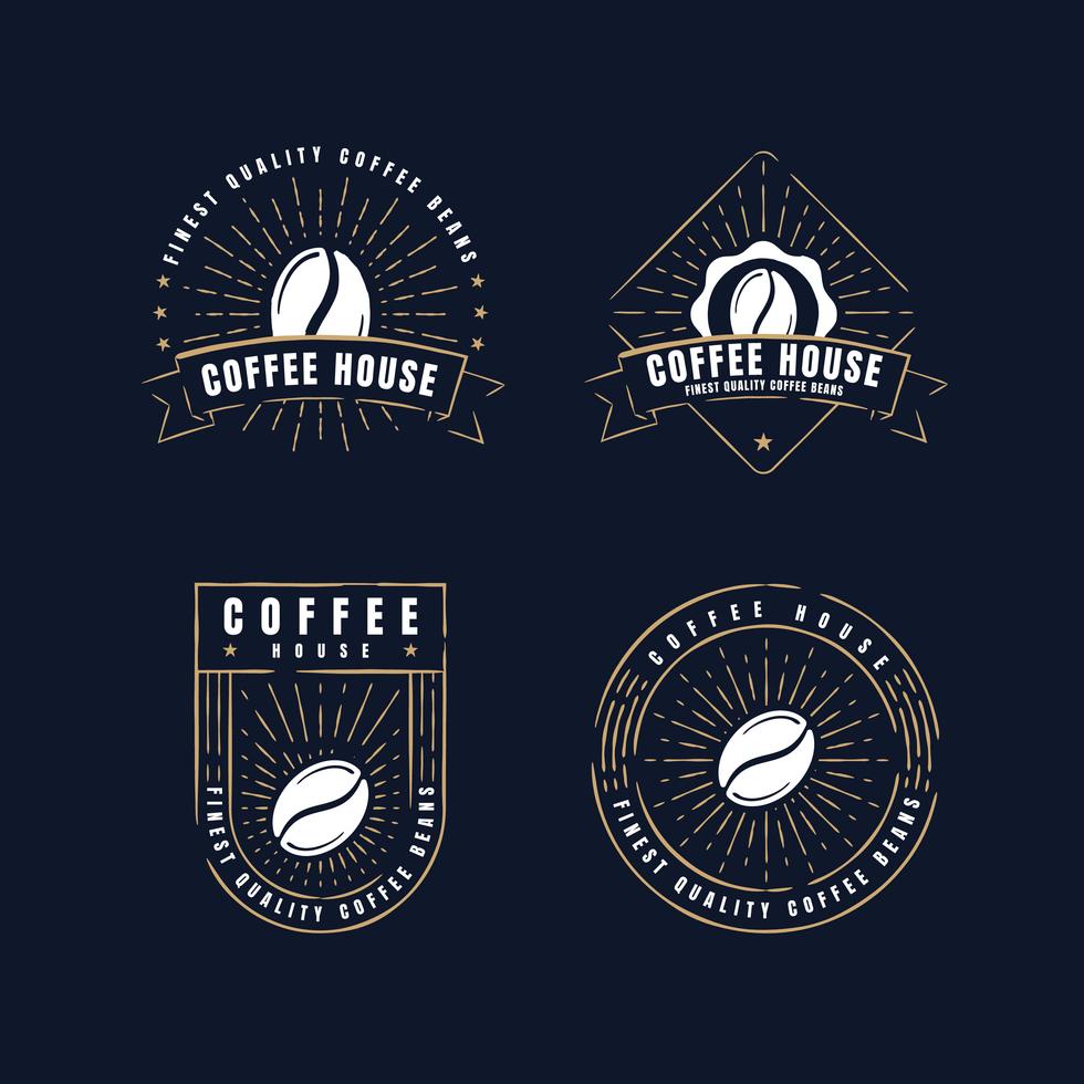 A free retro coffee label collection